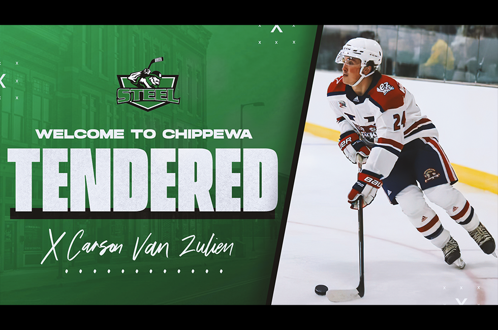 Chippewa Steel Sign Forward Carson Van Zulien To Tender